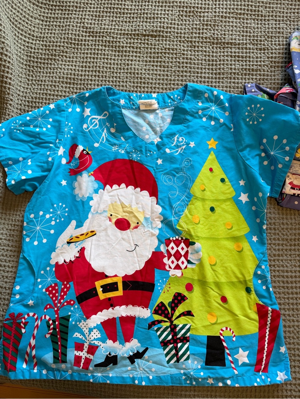 Christmas Scrub top